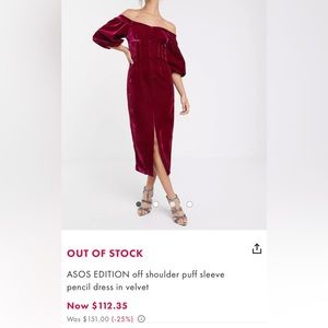 Velvet cranberry dress
